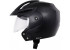 VEGA Crux OF (Open Face) Motorbike Helmet  (Black)